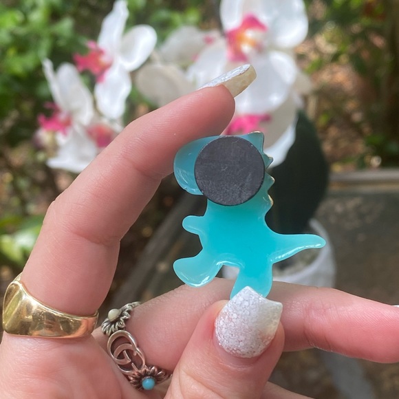 Dinosaur Magnets Blue Teal PACK OF 4 🦕 🦖 - Picture 4 of 15